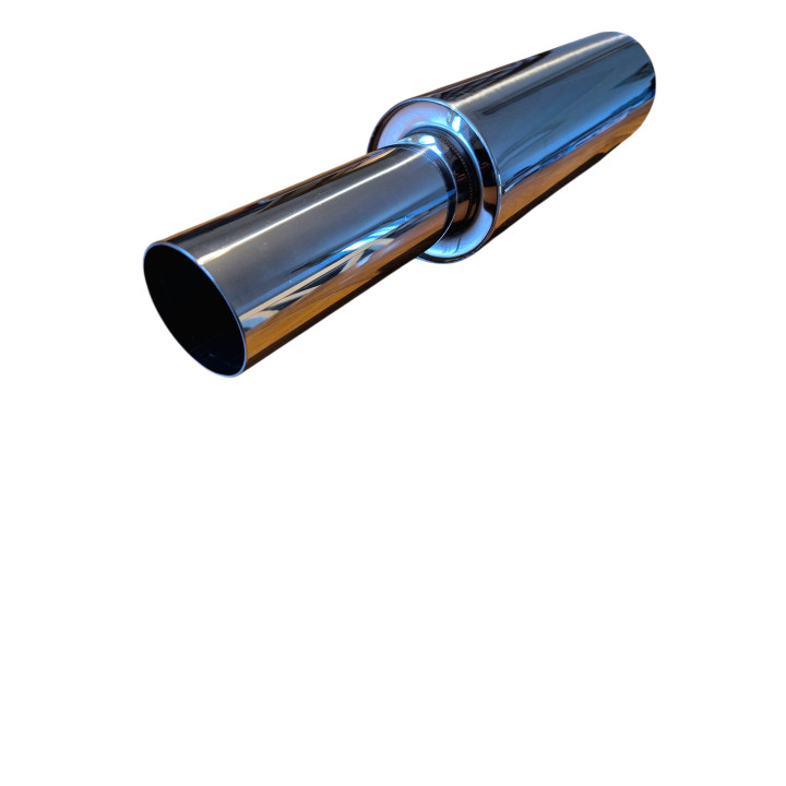 Silencieux Rond Poli - Plusieurs diamètres au choix